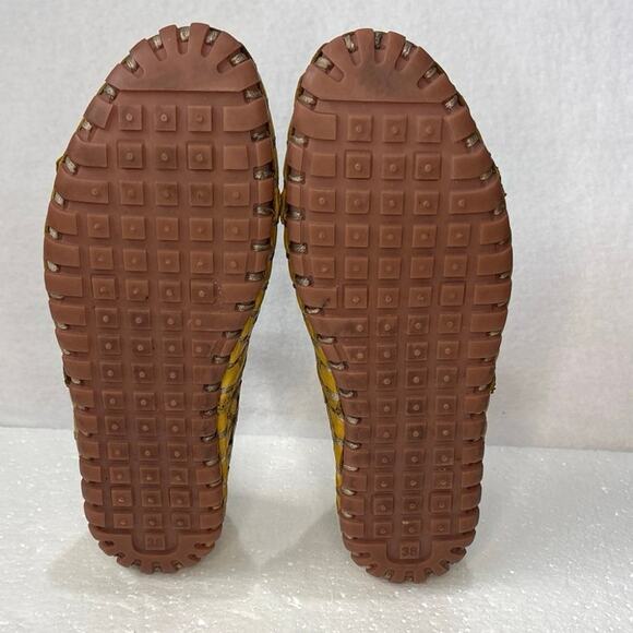 Spring Step Flowerflow Loafer Women’s 38(7.5-8)Yellow Leather Flats Slip-On Shoe - Picture 7 of 10